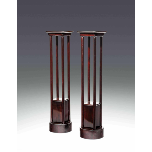 A PAIR OF FLOWER OR BUST STANDS